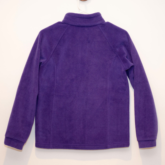 Columbia Benton Springs Dark Purple Zip Fleece - Picture 2 of 6